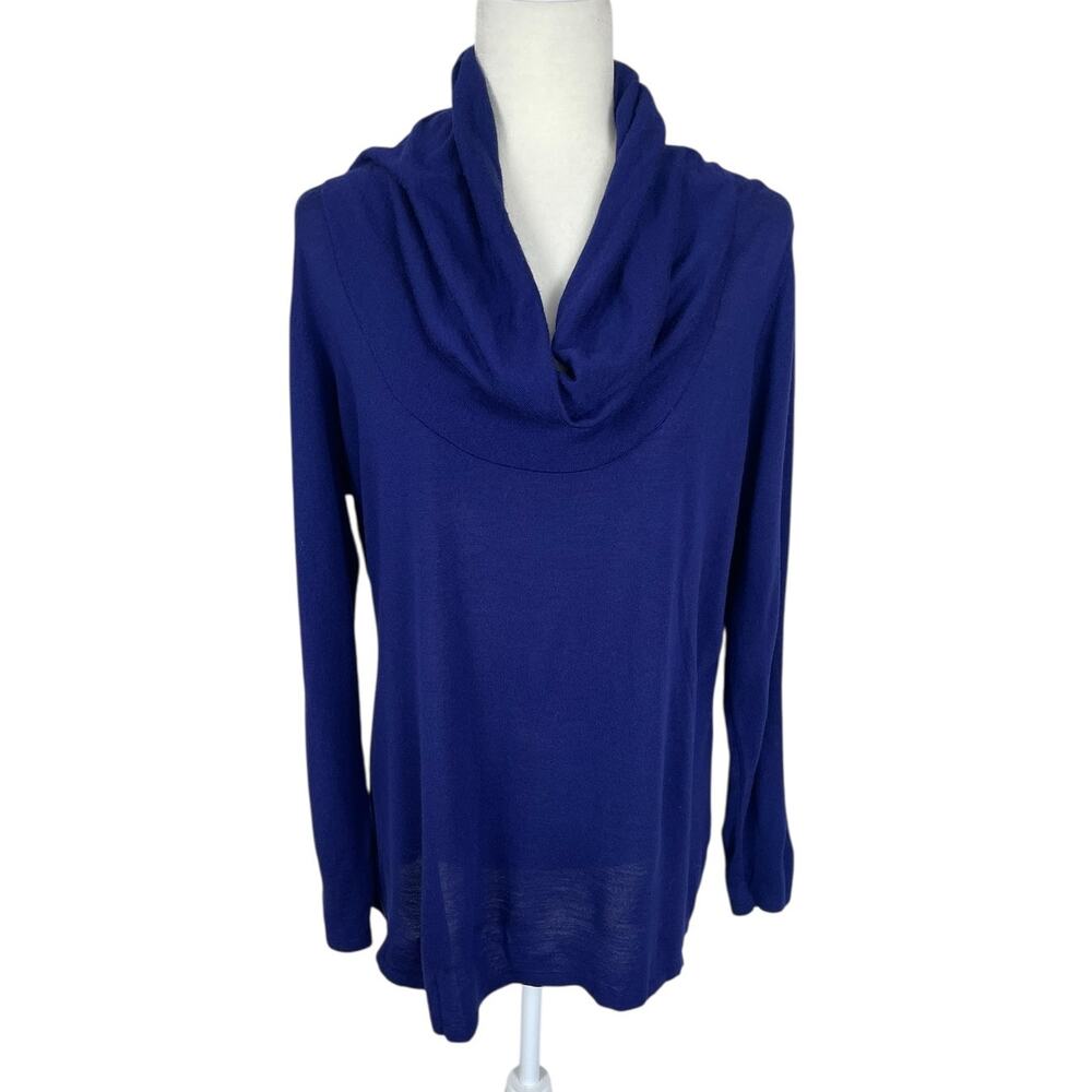 Eileen Fisher Woman Merino Wool Cowl Neck Sweater Size 1X Minimalist Modern